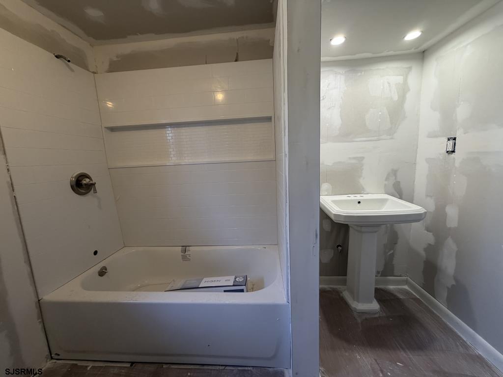 322 West Nicholson Road Mount Ephraim, NJ 08059 - Photo 27 of 47 a bathroom with a sink a toilet and shower