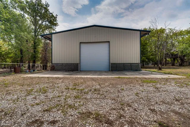 a backyard of a house