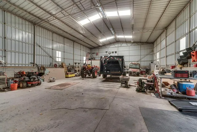 a view of a tree in the middle of a yard