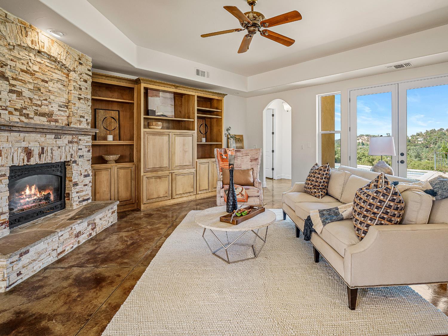 7055 Ridge Road Newcastle, CA 95658 - Photo 5 of 58 Spacious main-house living room offering a comfortable and inviting space for relaxing and entertaining.