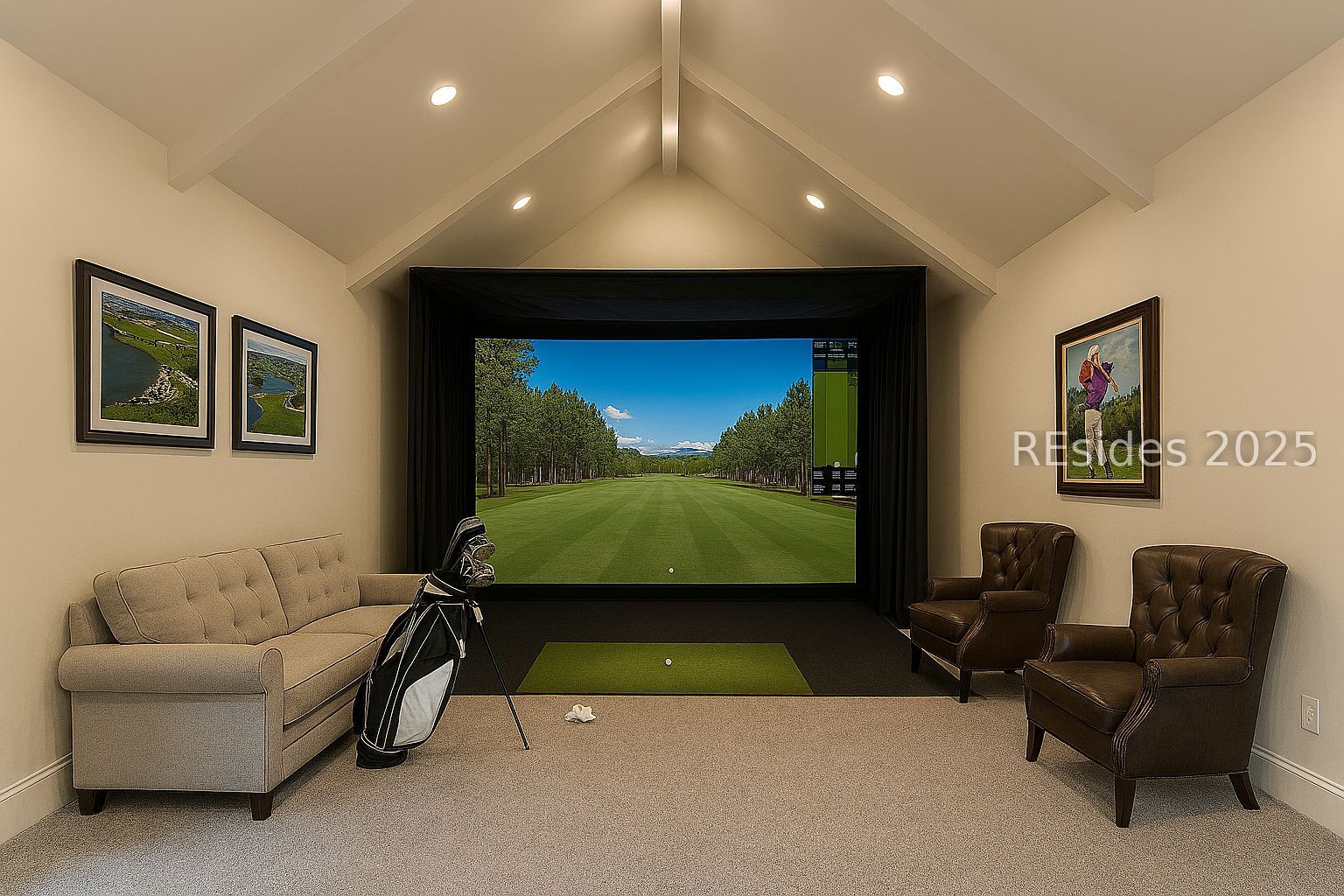 2 Oldfield Village Road Bluffton, SC 29909 - Photo 33 of 37 AI-rendering 2nd flr unfinished space - golf room