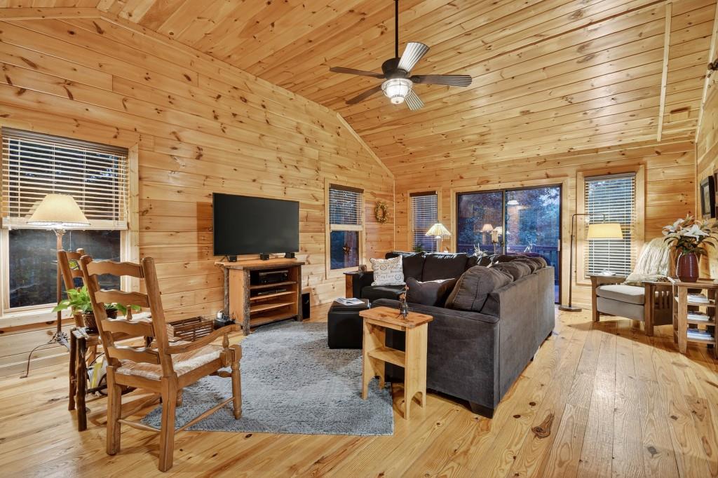 97 Doyle Carder Parkway Blue Ridge, GA 30513 - Photo 7 of 49 a living room with furniture and a flat screen tv