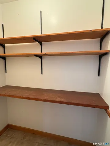 a close view of closet