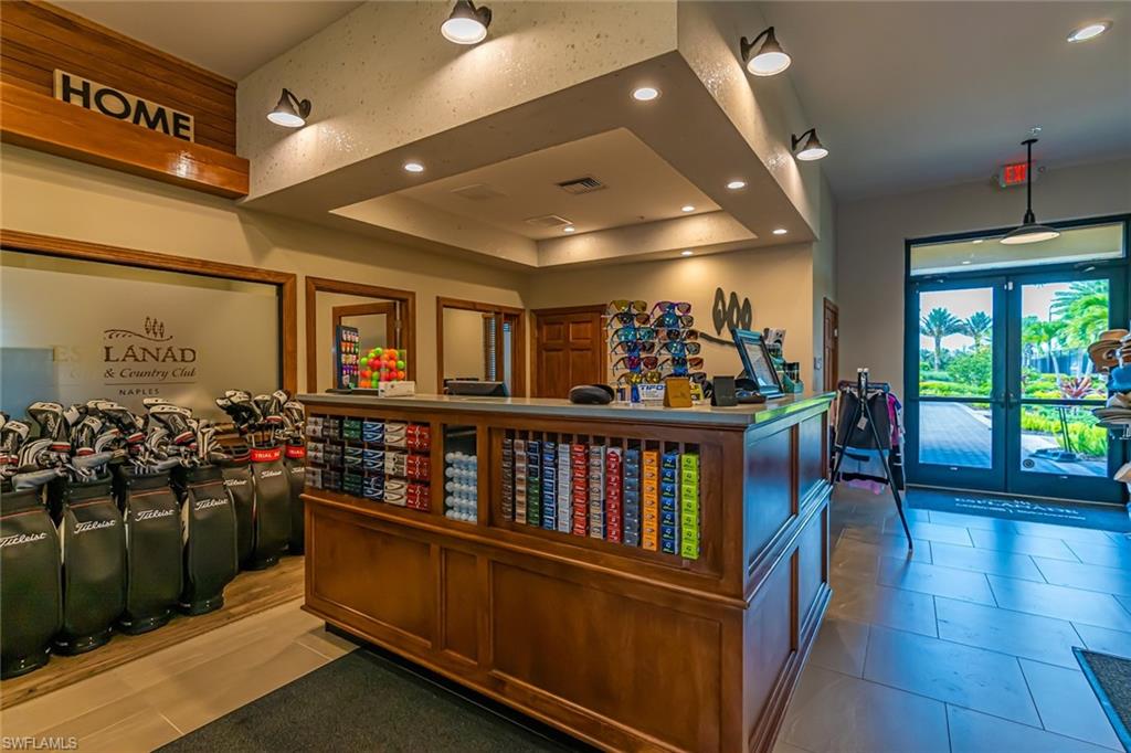 9419 Benvenuto Court, Unit 204 Naples, FL 34119 - Photo 8 of 50 Reception area with french doors and recessed lighting