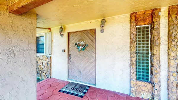 a view of a porch