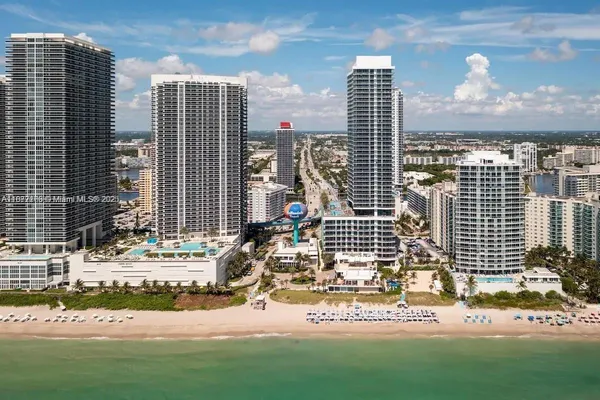 a view of a city with ocean view