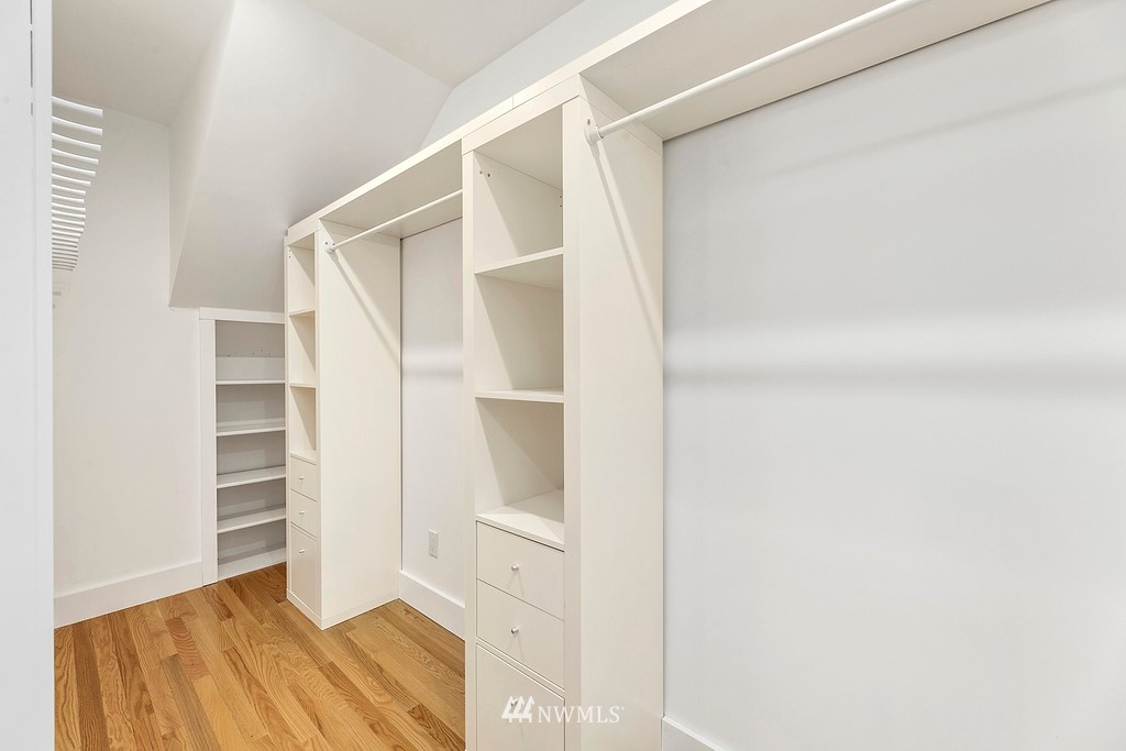 9547 Phinney Avenue North Seattle, WA 98103 - Photo 16 of 33 a view of closet area with empty racks