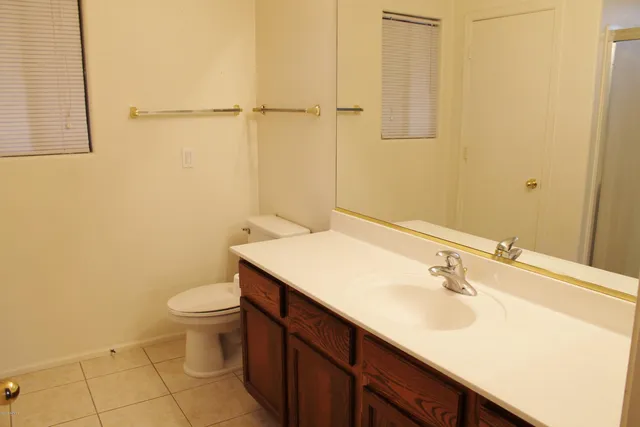 a bathroom with a sink toilet and vanity