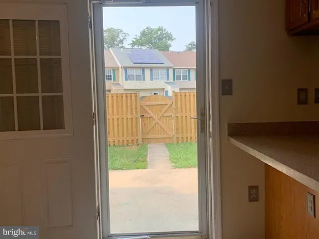 a view of front door