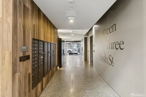 a view of hallway with stairs