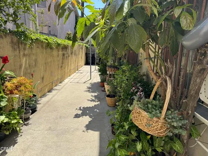 a pathway of a house with a yard