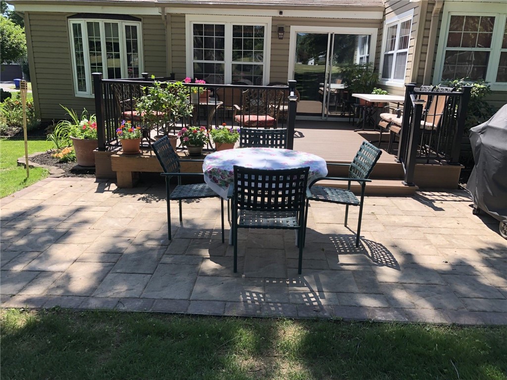 26 Misty Pine Road Perinton, NY 14450 - Photo 32 of 38 Patio Pavers & Trex Deck