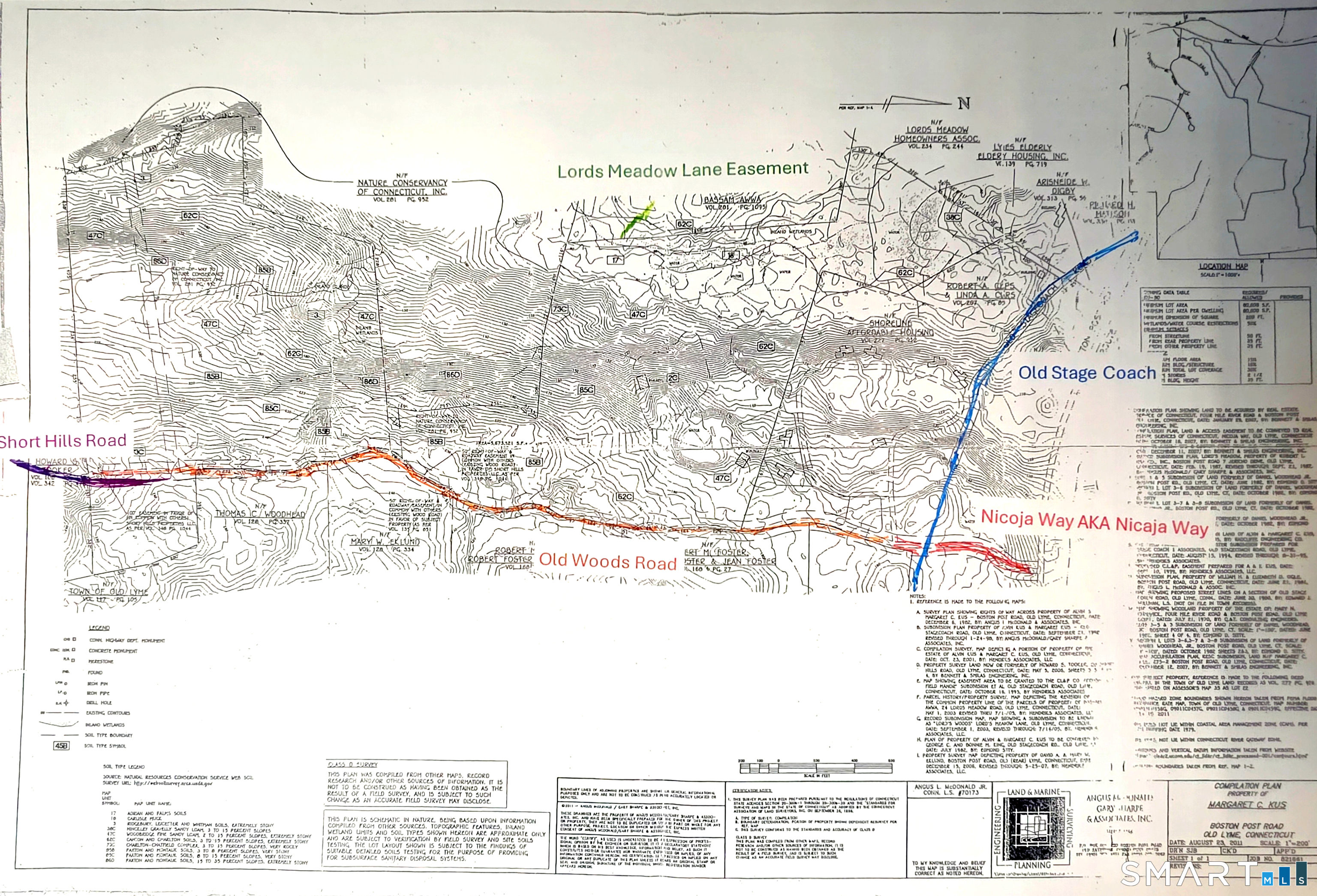 5 Old Stagecoach And Boston Post Road Old Lyme, CT 06371 - Photo 16 of 17 Topo Map with overview of access points.