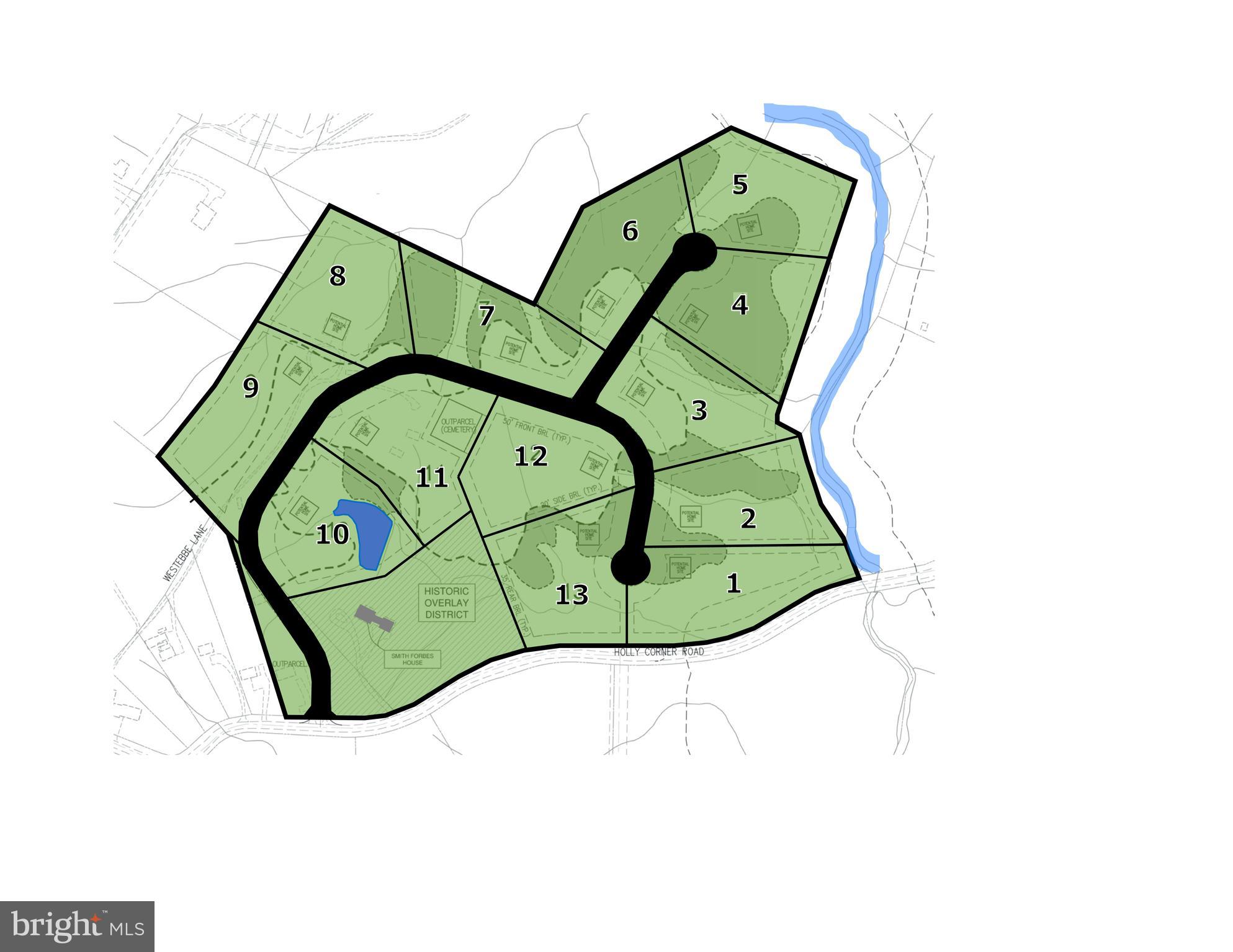 13 Lot Conceptual Layout