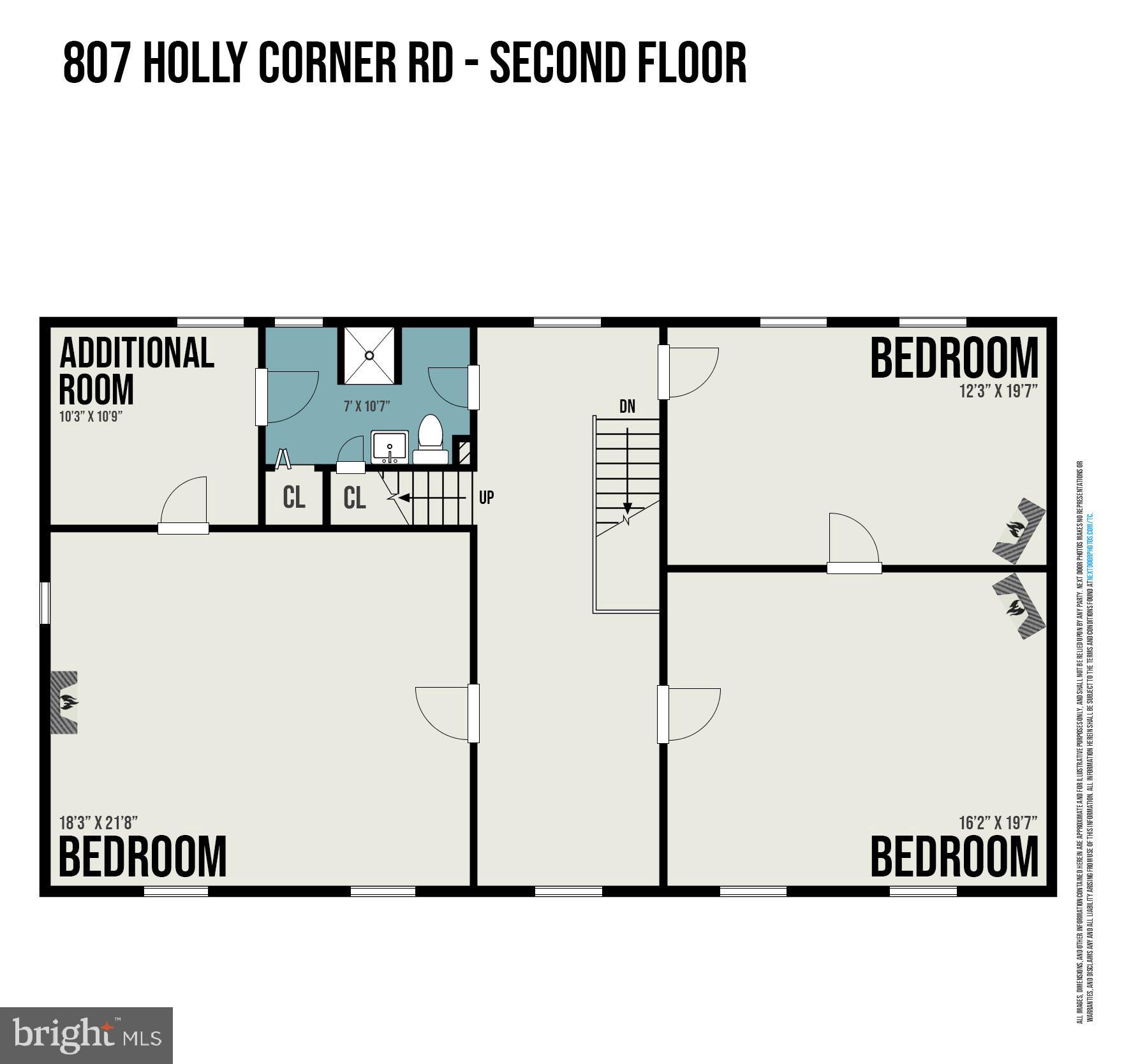807 Holly Corner Road Fredericksburg, VA 22406 - Photo 55 of 57 Upper Level Floorplan