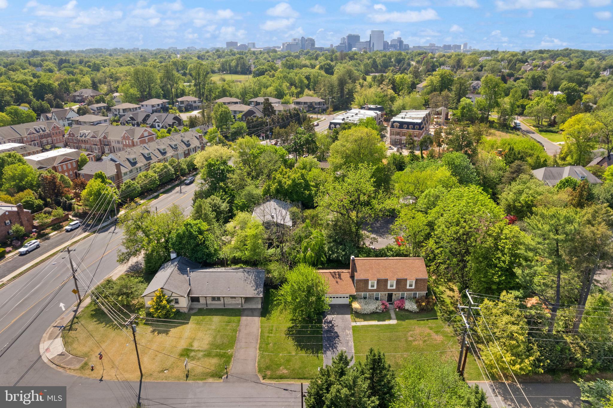 Chain Bridge McLean, VA 22101 - Photo 48 of 60 an aerial view of residential house with outdoor space and swimming pool