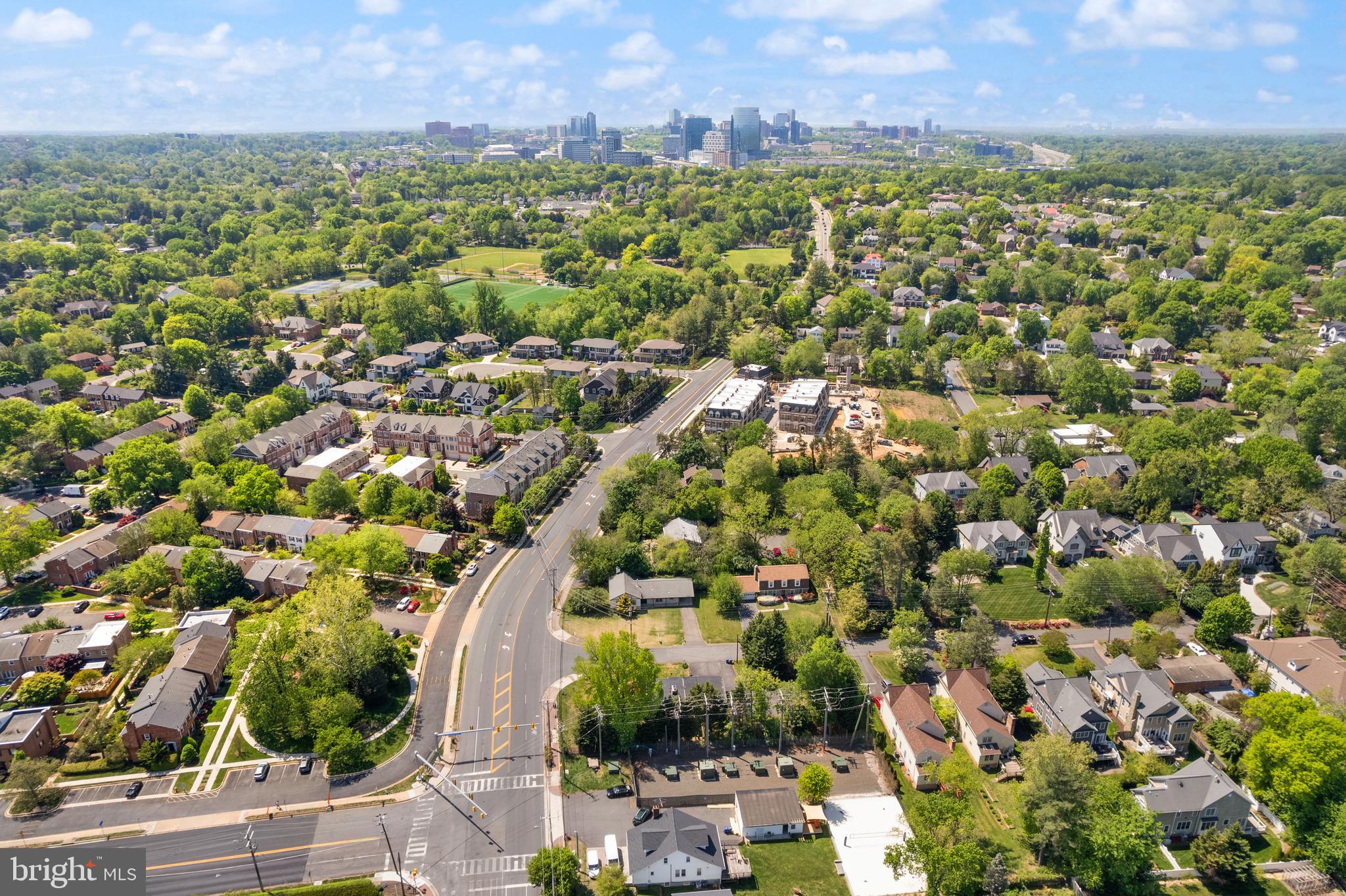 Chain Bridge McLean, VA 22101 - Photo 59 of 60 an aerial view of a city with lots of residential buildings