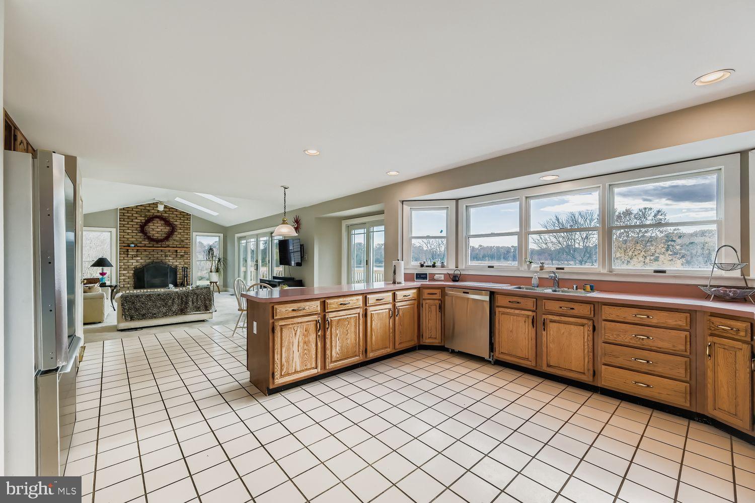 1419 Pond Ridge Drive Pasadena, MD 21122 - Photo 13 of 49 Spacious kitchen with scenic views.