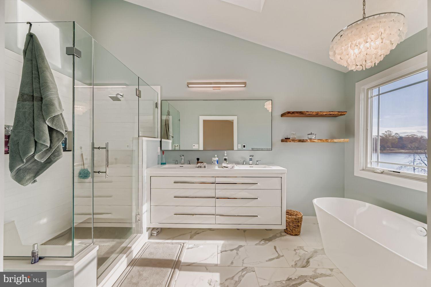 1419 Pond Ridge Drive Pasadena, MD 21122 - Photo 18 of 49 Serene spa-like Primary bathroom retreat.