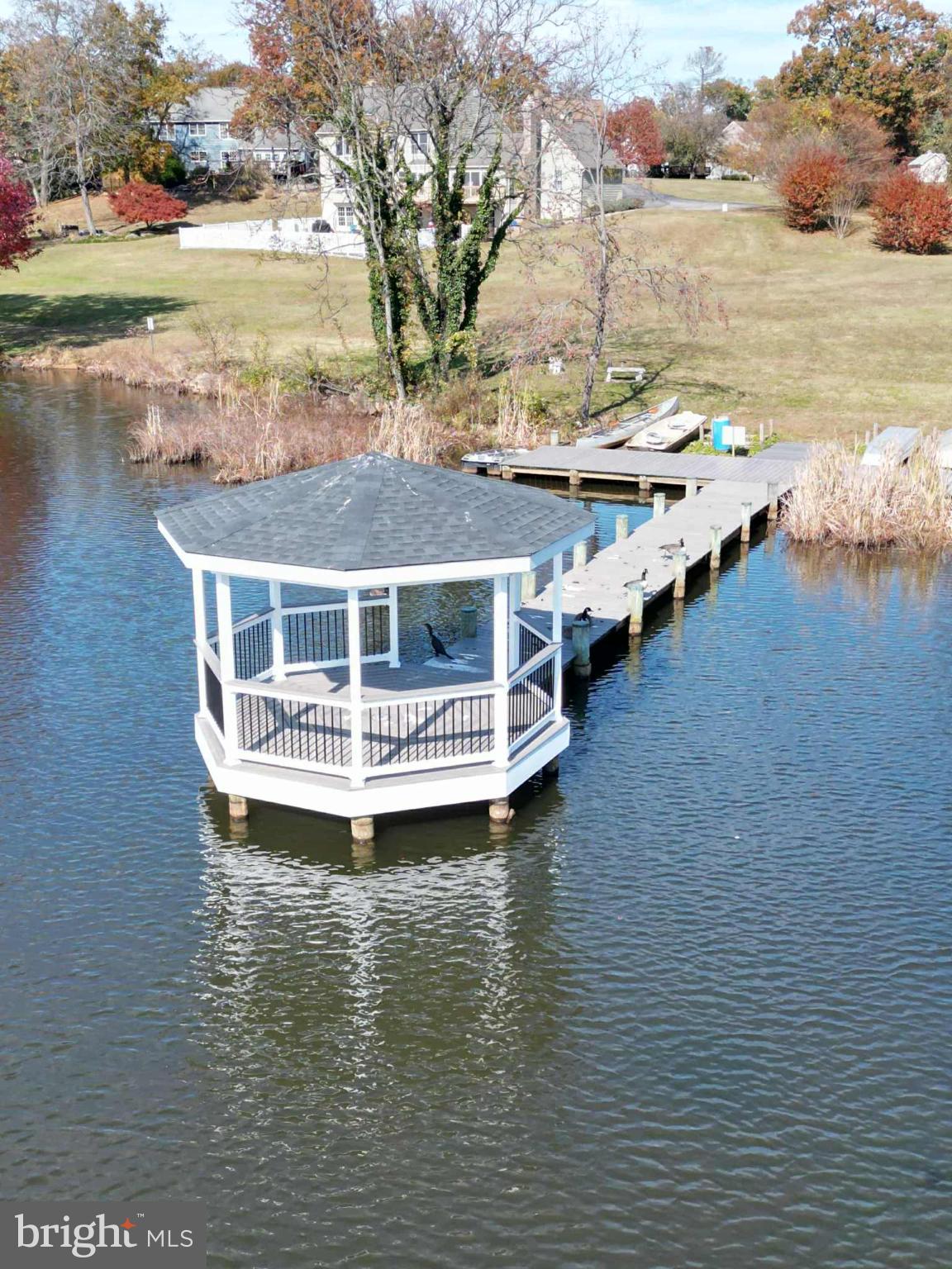 1419 Pond Ridge Drive Pasadena, MD 21122 - Photo 46 of 49 Charming lakeside gazebo with dock access.