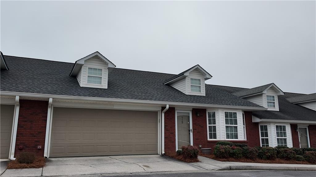 a front view of a house