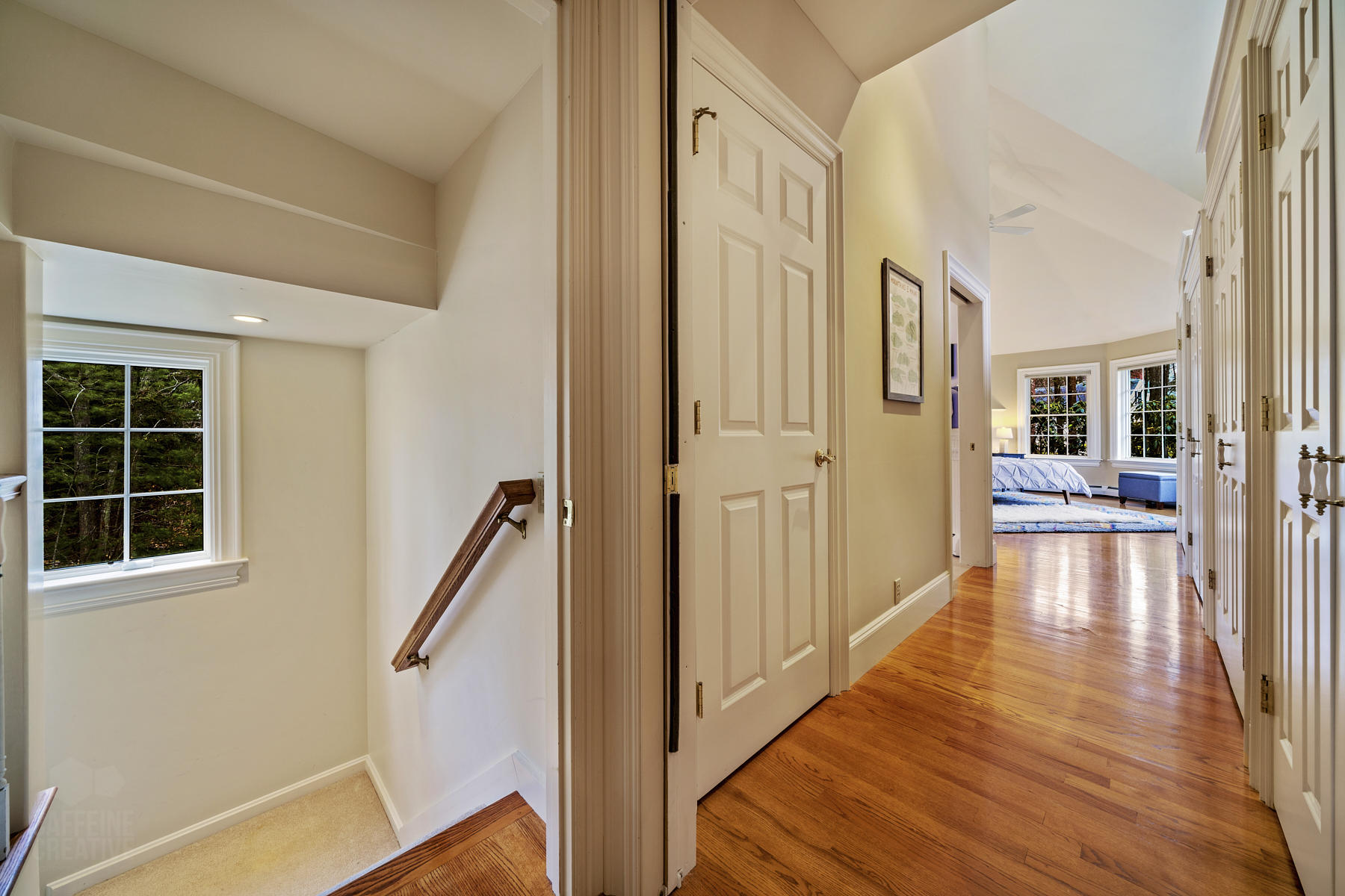 28 Rivers Edge Drive Kennebunk, ME 04043 - Photo 55 of 104 Stairway to the Basement & Bedroom #4