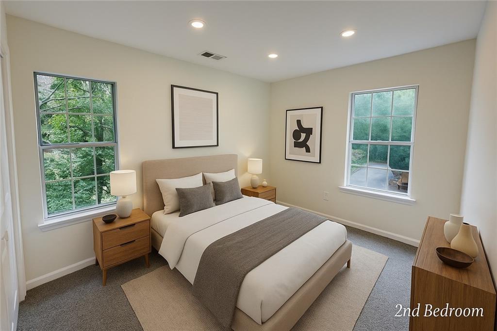 3428 Chapel Park Drive Decatur, GA 30034 - Photo 17 of 35 a bedroom with a bed and a window