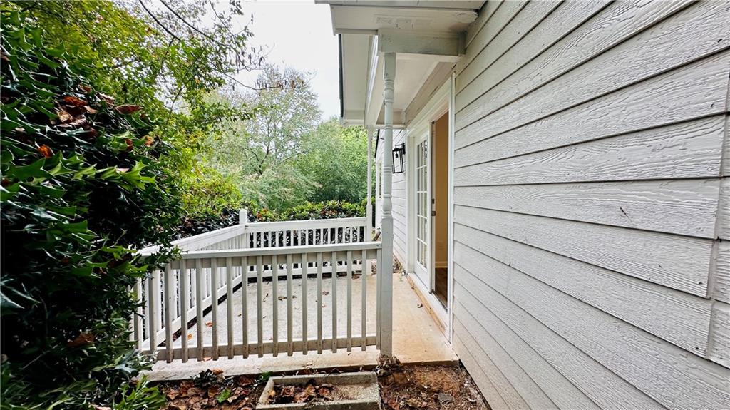 3428 Chapel Park Drive Decatur, GA 30034 - Photo 34 of 35 a view of balcony with small garden