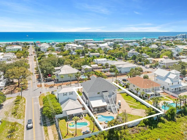 a view of city and ocean