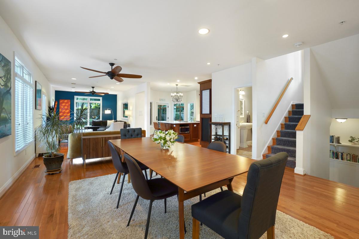 412 Silver Spring Avenue Silver Spring, MD 20910 - Photo 13 of 48 a view of a dining room with furniture and wooden floor