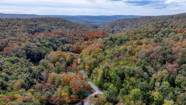 a view of a city and mountains