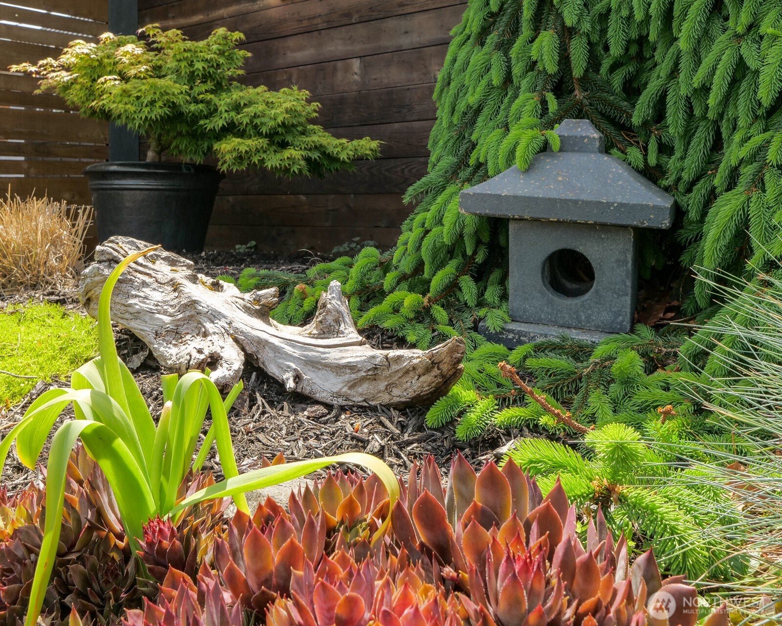 233 West Washington Street Sequim, WA 98382 - Photo 39 of 40 a backyard of a house with seating space
