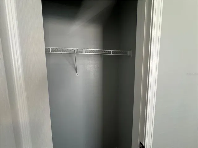 a close view of closet