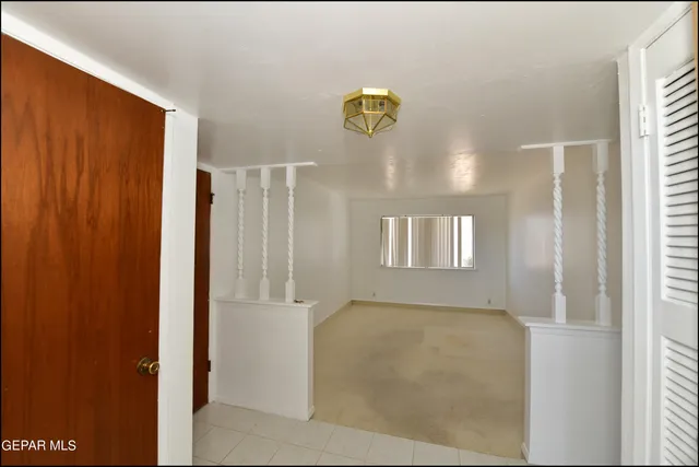 a view of an empty room