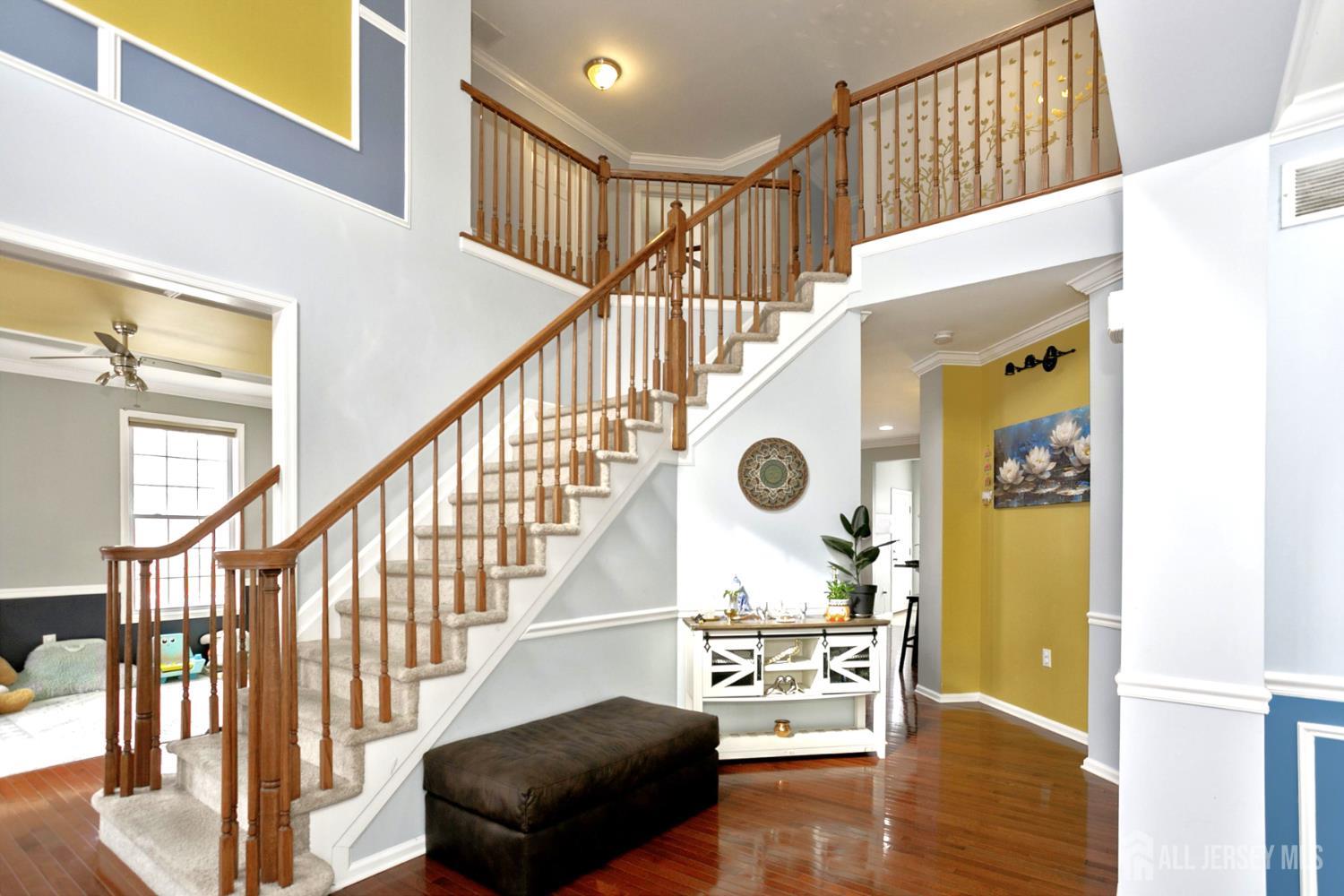 88 Bordentown Crosswicks Road Chesterfield, NJ 08515 - Photo 20 of 47 a view of entryway and hall with wooden floor