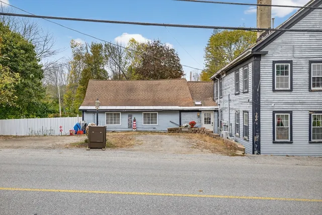 front view of a house with a street