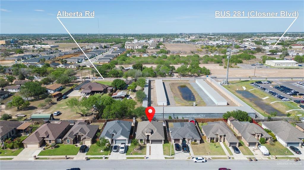 503 Northern Dancer Avenue Edinburg, TX 78539 - Photo 8 of 34 an aerial view of residential houses with outdoor space