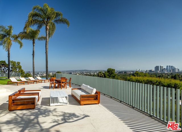 a outdoor view with a sitting space