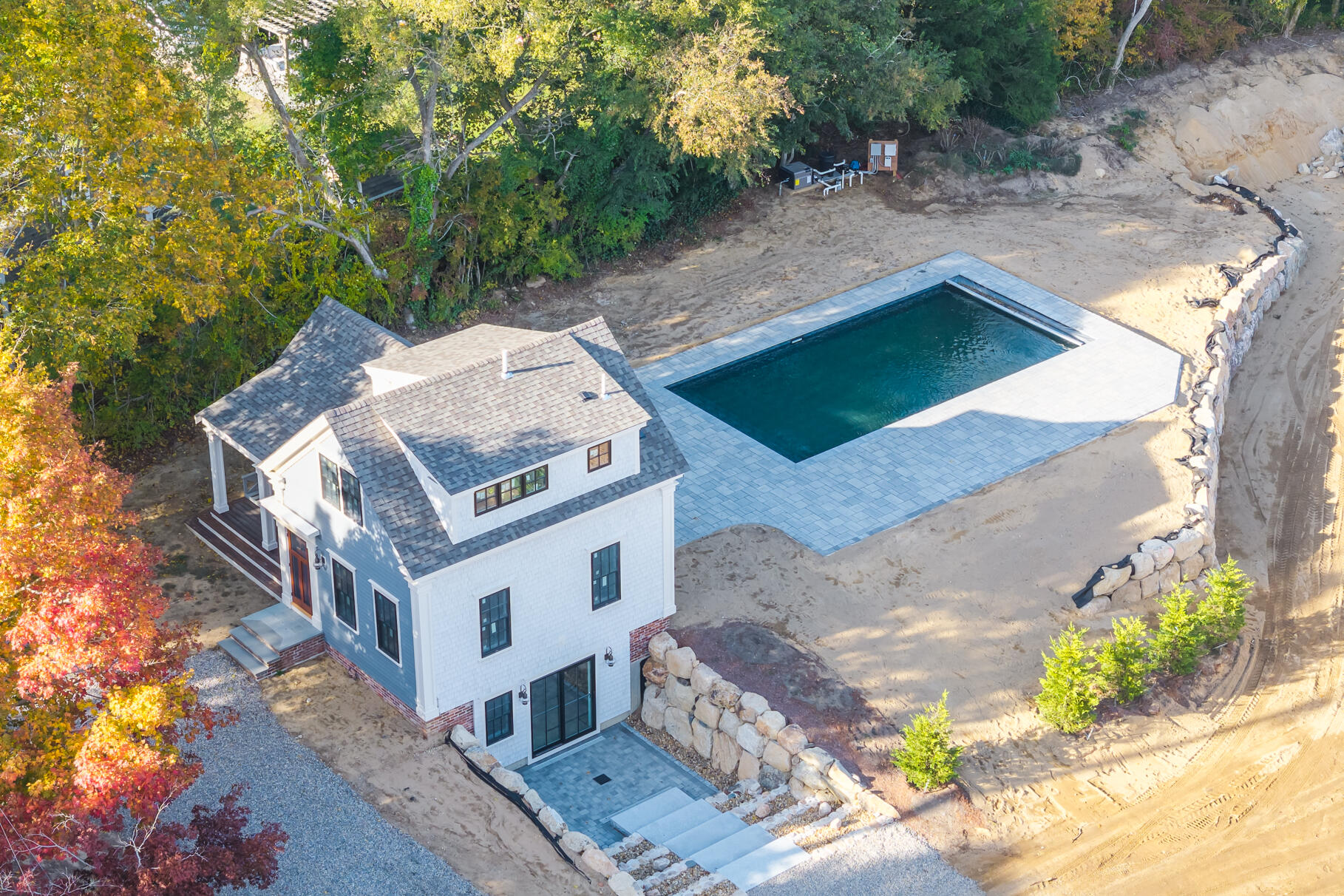106-108 Chatham Road Harwich, MA 02645 - Photo 6 of 30 an aerial view of a house with a yard