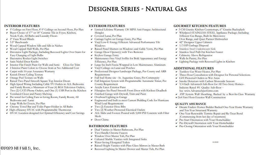 102 Torres Trace St. Augustine, FL 32095 - Photo 9 of 10 Natural Gas