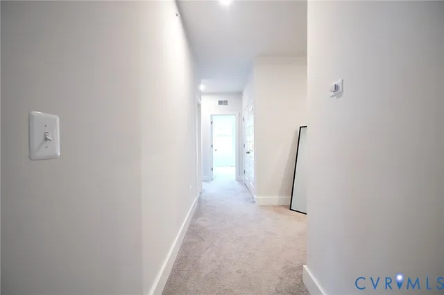 a view of a room with door