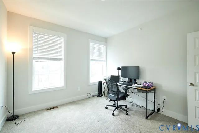 a view of a workspace with a window