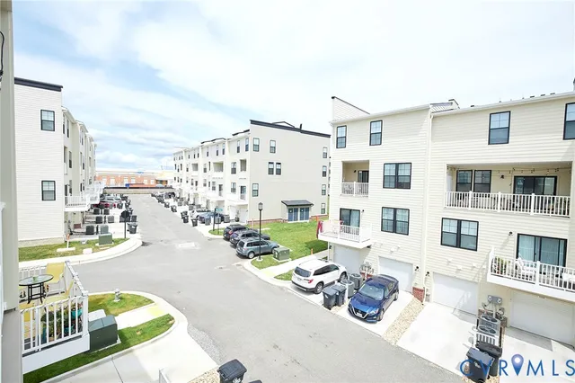 a view of a city with tall buildings