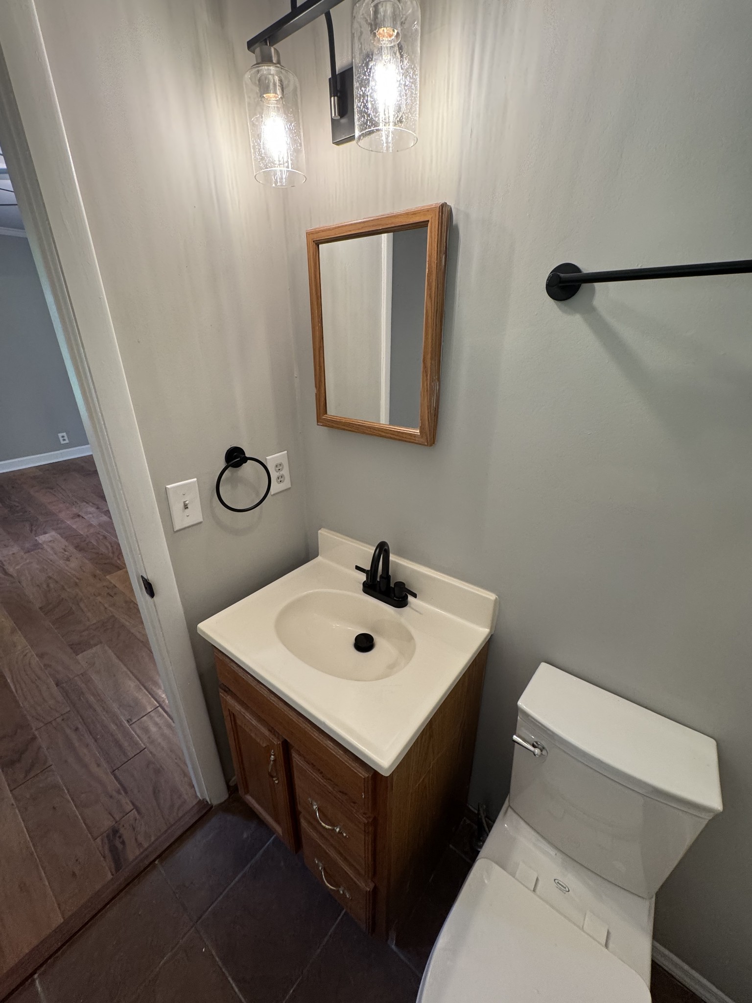 2306 Raspberry Lane Lebanon, TN 37087 - Photo 64 of 100 a bathroom with a sink a mirror and a toilet