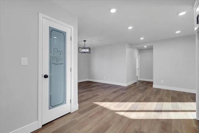 wooden floor in an empty room with wooden floor