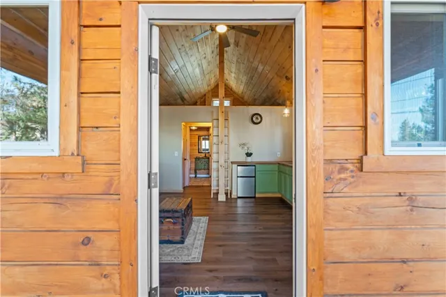 a view of a entryway door of the house
