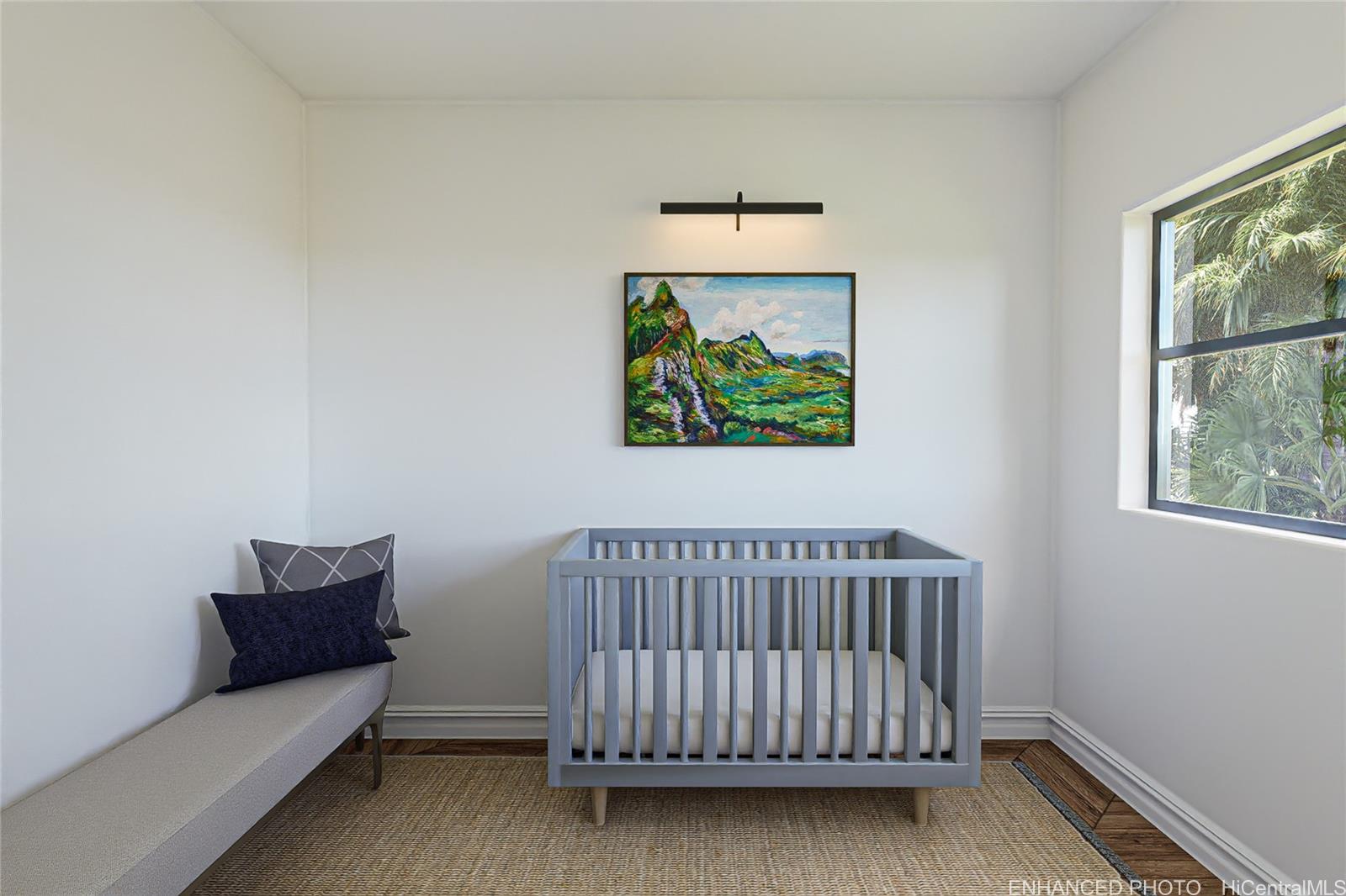 3242 Pelekane Drive Honolulu, HI 96817 - Photo 13 of 25 a bedroom with a bed and a window