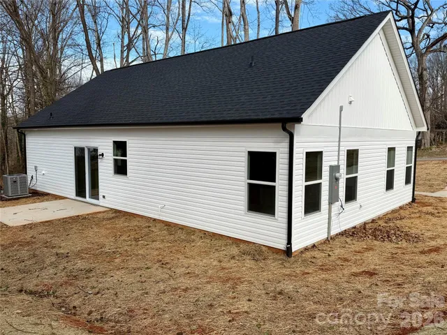 a backyard of a house