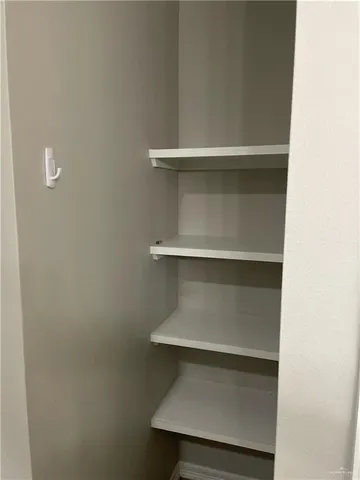 a close view of closet