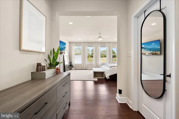 a workspace with furniture and window